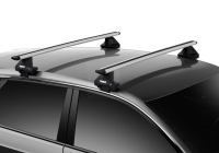 Багажник на крышу Thule WingBar EVO Black крыловидный для  CITRO?N C1  (14-) хетчбек 5d  за дверной проем