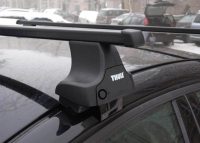 Багажник на крышу Thule SquareBar EVO сталь для VOLKSWAGEN Bora  (99-04) седан/универсал 4/5d  за дверной проем