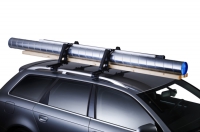 Багажник на крышу Thule Square bar стальной для DAEWOO Matiz (Mk I) 5d хетчбек (98-05) на  рейлинги