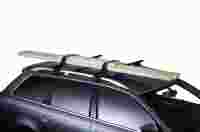 Багажник на крышу Thule Square bar стальной для DAEWOO Matiz 5d хетчбек (01-05) на  рейлинги
