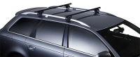 Багажник на крышу Thule Square bar стальной для DAEWOO Nubira (Mk I) 5d универсал (97-03) на  рейлинги