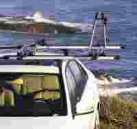 Багажник на крышу Thule Slide bar аэродинамический для DAEWOO Nubira (Mk I) 4d седан (97-02) за дверной проем