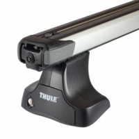 Багажник на крышу Thule Slide bar аэродинамический для DAEWOO Musso 5d кроссовер  (93-05) за дверной проем