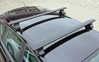 Багажник на крышу Thule WingBar EVO Black крыловидный для  TOYOTA Ractis  (10-) хетчбек 5d  за дверной проем