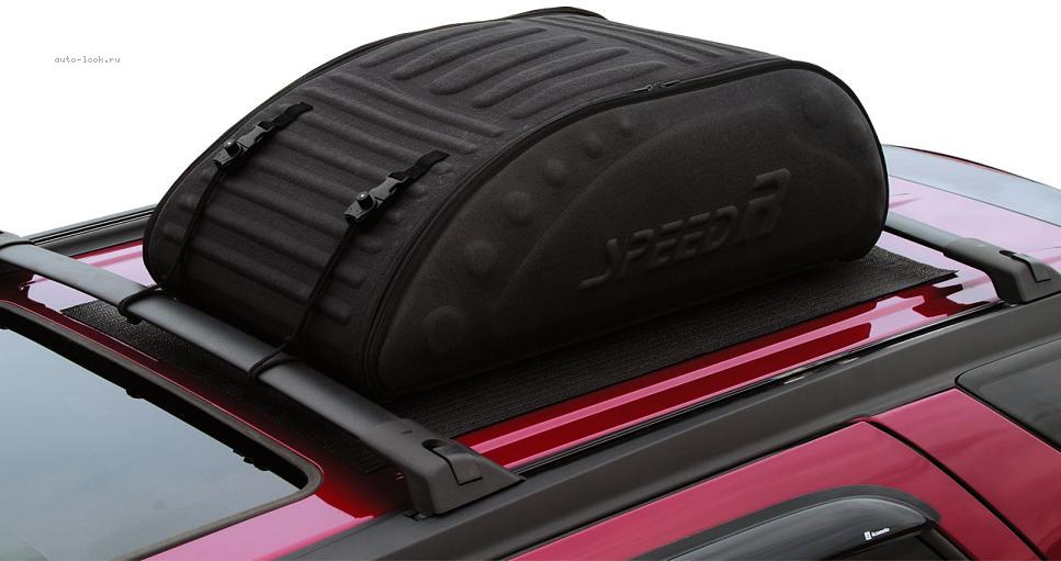 Бокс-сумка мягкая на крышу автомобиля - размер S 115 л. 90х60х30 черная 
