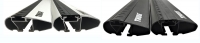 Багажник на крышу Thule WingBar EVO Black крыловидный для  VOLVO S80 (Mk. I) (98-06) седан 4d  за дверной проем